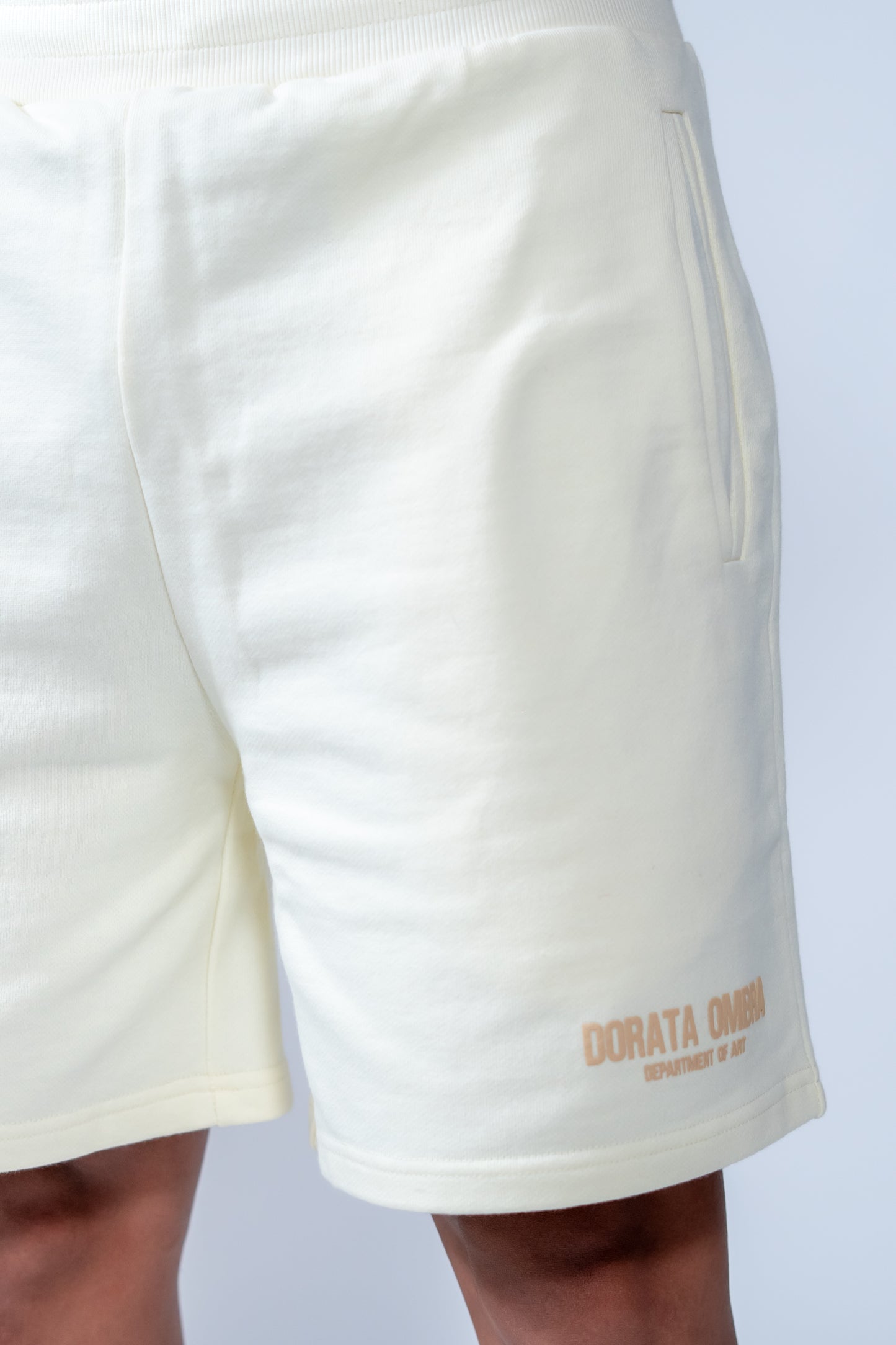 DEPARTMENT OF ART CREAM SHORTS